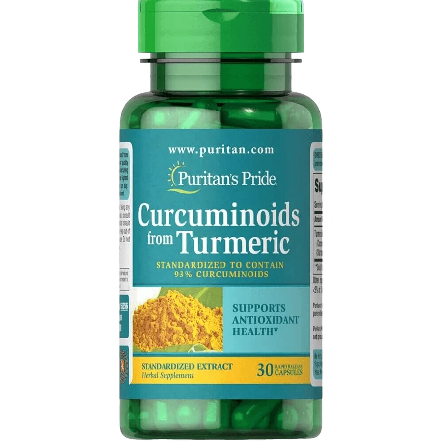 Куркуміноїди з куркуми, Curcuminoids, Puritan's Pride, 500 мг, 30 капсул: ціни та характеристики