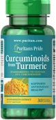 Куркуминоиды с куркумой, Curcuminoids, Puritan's Pride, 500 мг, 30 капсул