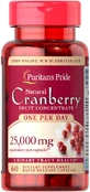 Клюква, Cranberry, Puritan's Pride, 1 в день, 60 капсул