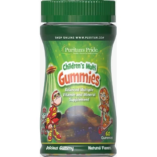 Мультивітаміни і мінерали для дітей, Children's Multivitamins and Mineral, Puritan's Pride, 60 жувальних цукерок