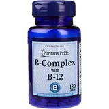 Вітаміни гупи В, Vitamin B-Complex and Vitamin B-12, Puritan's Pride, 180 таблеток