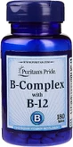 Вітаміни гупи В, Vitamin B-Complex and Vitamin B-12, Puritan's Pride, 180 таблеток