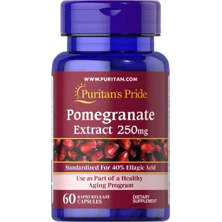 Гранат, екстракт, Pomegranate Extract, Puritan's Pride, 250 мг, 60 капсул