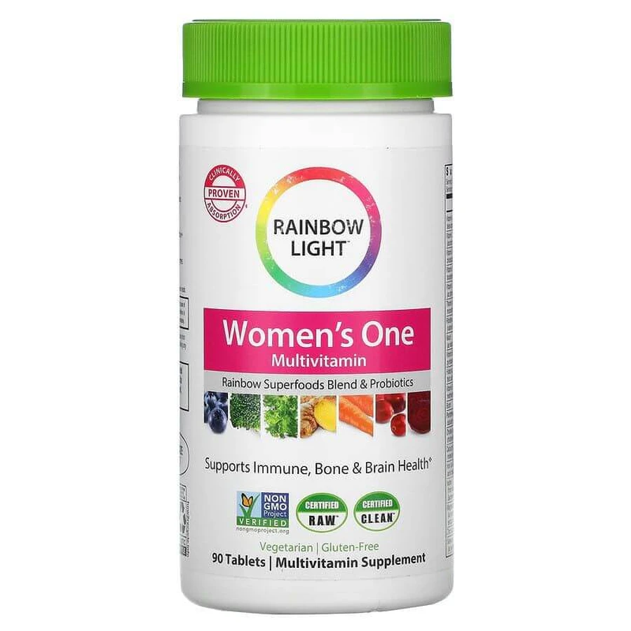 Витамины для женщин, Multivitamin, Rainbow Light, 90 таблеток: цены и характеристики