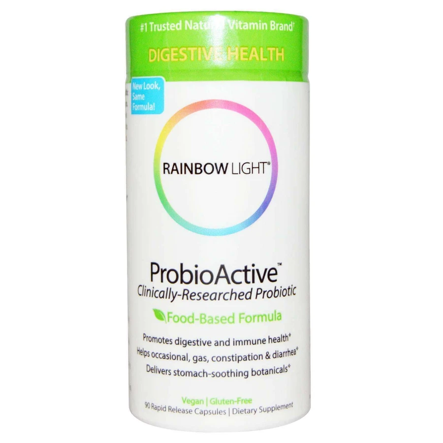 Пробиотик и Энзимы, ProbioActive, Rainbow Light, 90 капсул: цены и характеристики
