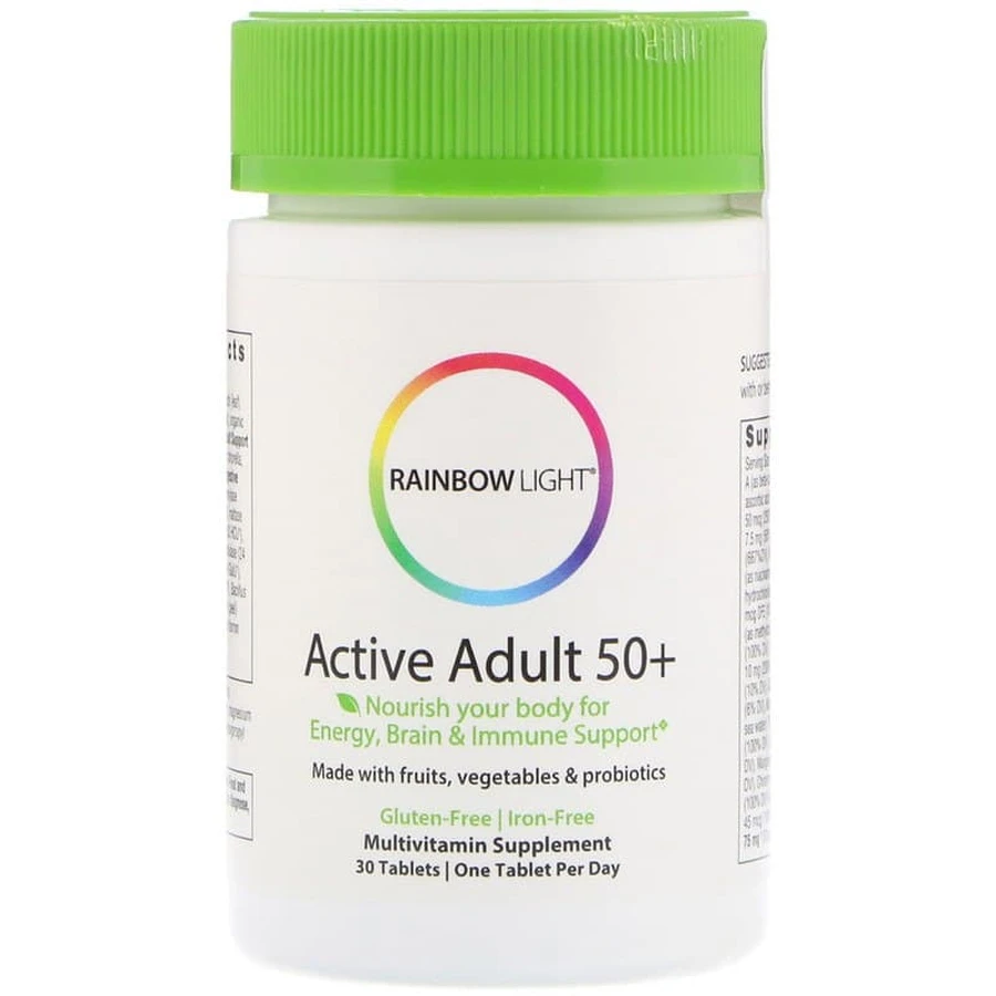 Усиленный комплекс витаминов 50+, Multivitamin, Rainbow Light, 30 таблетки: цены и характеристики