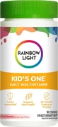Витамины для детей, поддержание растущего организма, Rainbow Light, фруктовый вкус, 1 в день, 90 жевательных таблеток
