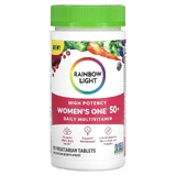 Мультивітаміни для жінок 50+, Women's One 50+, Rainbow Light, щоденні, 90 вегетаріанських таблеток