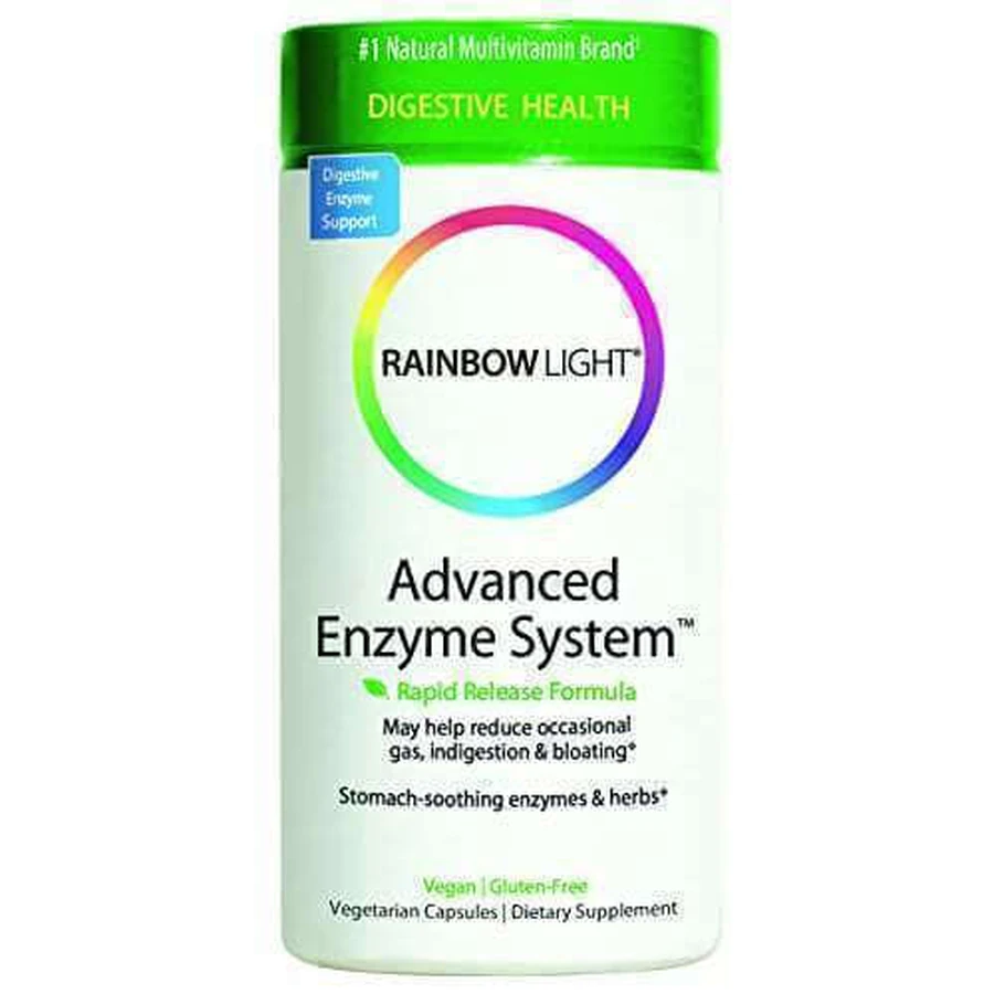 Улучшение пищеварения, ферменты для пищеварения, Advanced Enzyme System, Rainbow Light, 90 капсул: цены и характеристики