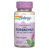 Форсколін, Super Forskohlii, Solaray, Ayurvedic Herbs, 400 мг, 60 капсул