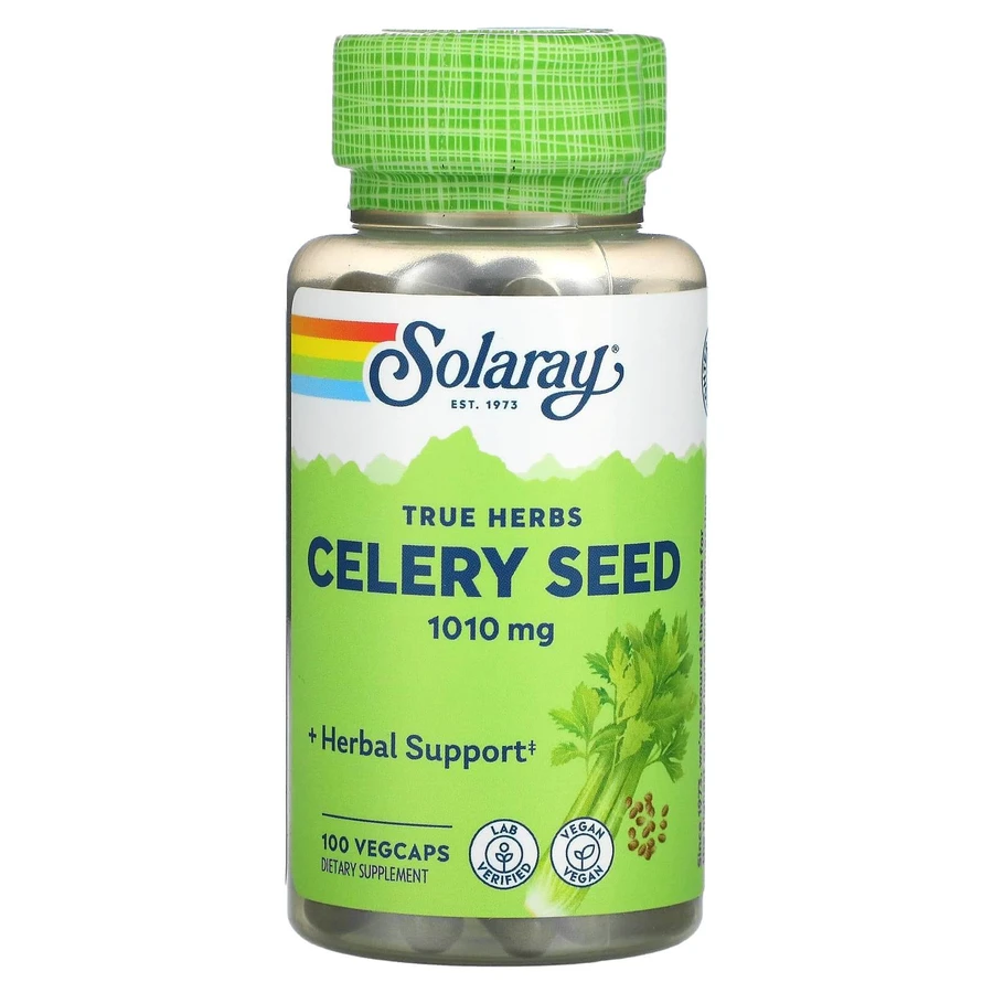 Сельдерей, Celery Seed, Solaray, 505 мг, 100 капсул: цены и характеристики