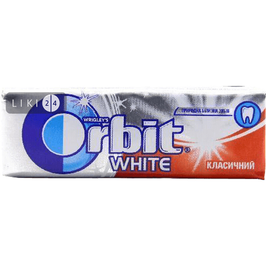 Жувальна гумка Orbit White подушечки №10: ціни та характеристики