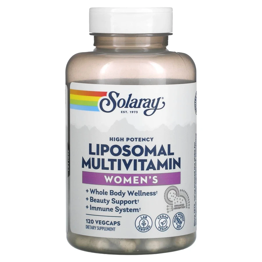 Мультивитамины липосомальные для женщин, Women's Liposomal Multivitamin, Solaray, 120 вегетарианских капсул: цены и характеристики