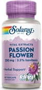 Пассифлора экстракт, Passion Flower Aerial Extract, Solaray, 250 мг, 60 вегетарианских капсул