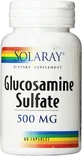Глюкозамін сульфат, Glucosamine Sulfate, Solaray, 500 мг, 60 капсул