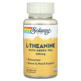 L-теанін з зеленим чаєм, L-Theanine, Solaray, 200 мг, 45 вегетаріанських капсул