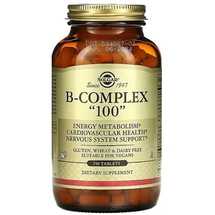 В-комплекс, B-Complex 100, Solgar, 250 таблеток