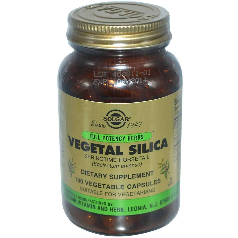 Кремній вегетаріанський, Vegetal Silica, Solgar, 100 капсули: ціни та характеристики