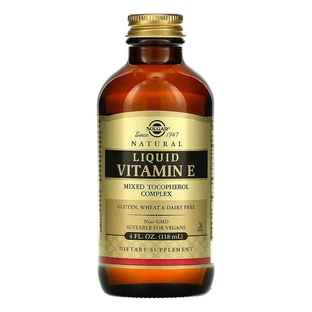 Витамин Е натуральный, Liquid Vitamin E, Solgar, 118 жидкость
