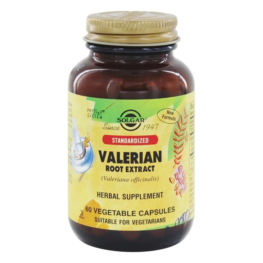 Валериана экстракт корней, Valerian Root Extract, Solgar, 60 вегетарианских капсулы: цены и характеристики