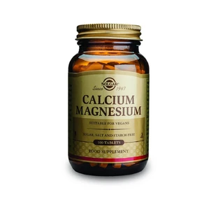 Кальцій і магній, Calcium Magnesium 333/133 mg, Solgar, 100 таблеток