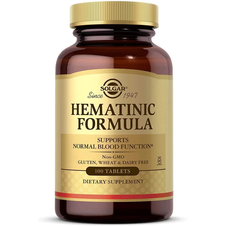 Поддержка функций крови, Hematinic Formula, Solgar, 100 таблеток: цены и характеристики