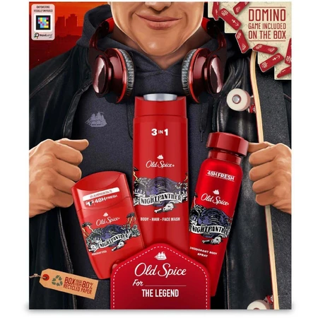 Old Spice City Explorer - подарунковий набір з дезодорантом твердим та спреєм, гелем для душу Night Panther: ціни та характеристики