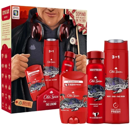 Old Spice City Explorer - подарунковий набір з дезодорантом твердим та спреєм, гелем для душу Night Panther: ціни та характеристики