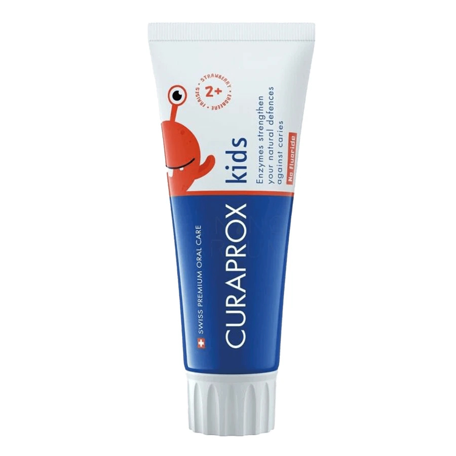 Curaprox Kids, Зубна паста полунична без фтору, 60 мл: ціни та характеристики