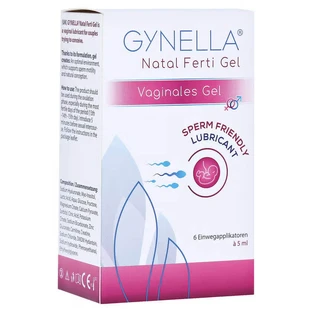 Гель-лубрикант Gynella Natal Ferti, 6 разовых доз по 5 мл геля с аппликатором