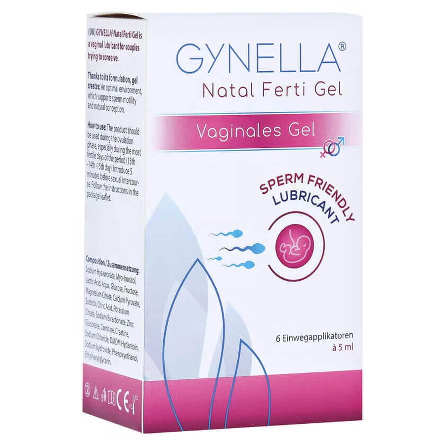 Гель-смазка Gynella Natal Ferti, 6 х 5 мл, Heaton: цены и характеристики