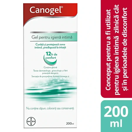 Гель для интимной гигиены Bayer Canogel, 200 мл: цены и характеристики