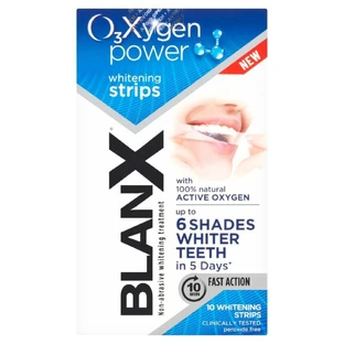 BlanX O3X, отбеливающие полоски для зубов с активным кислородом, 10 шт.