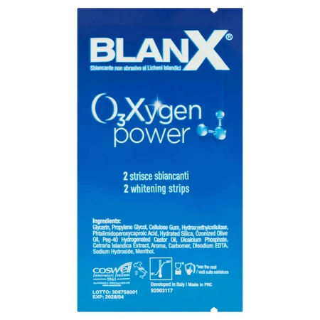 BlanX O3X, отбеливающие полоски для зубов с активным кислородом, 10 шт.: цены и характеристики