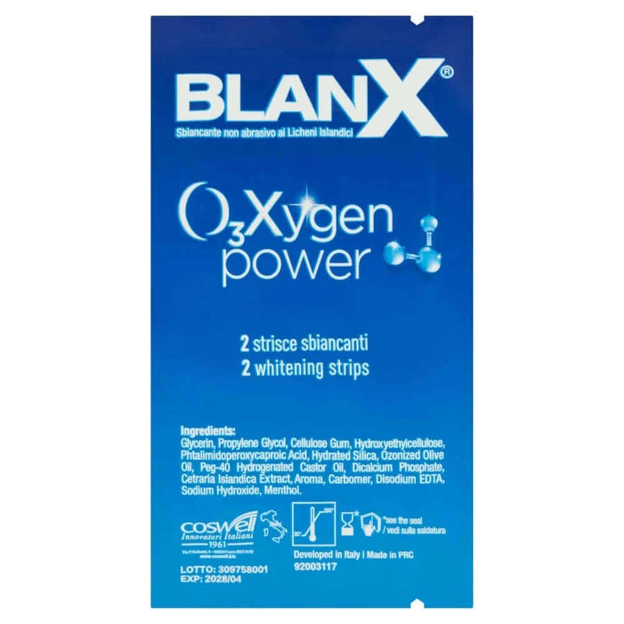 BlanX O3X, отбеливающие полоски для зубов с активным кислородом, 10 шт.: цены и характеристики