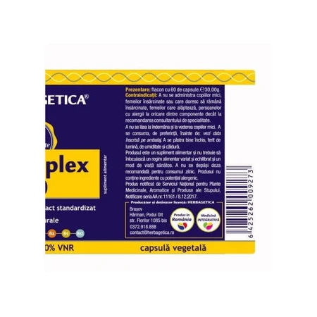 B-Complex 100 Herbagetica, 120 капсул: цены и характеристики