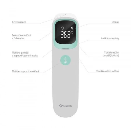 Безконтактний термометр TrueLife Care Q10 BT: ціни та характеристики
