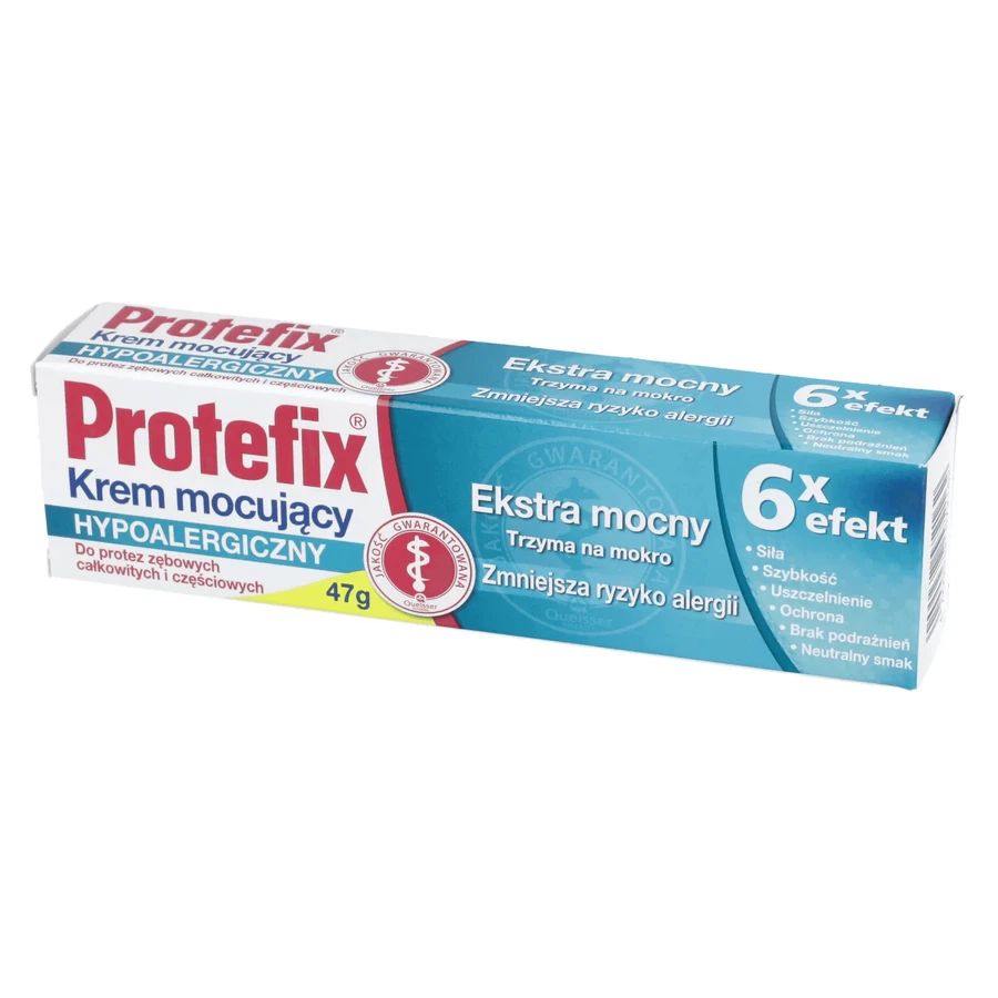 Protefix, крем для фіксації зубних протезів, гіпоалергенний, 47 г: ціни та характеристики