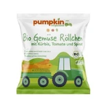 Натуральні органічні слойки, овочеві трубочки, 20г, Pumpkin Organics