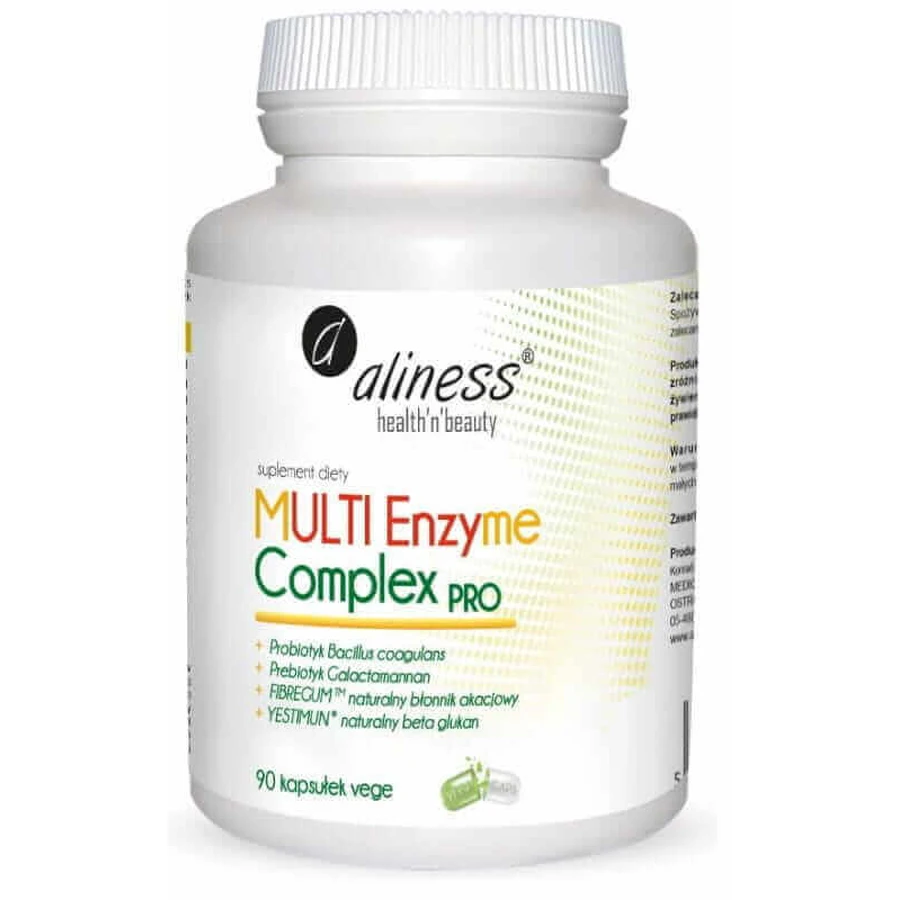 Мульти Ензім Комплекс Про Aliness Multi Enzyme Complex Pro, 90 капсул: ціни та характеристики