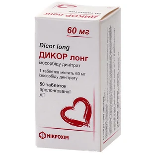Дикор лонг табл. пролонг. дії 60 мг банка №50