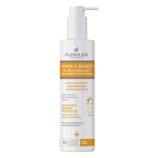 Floslek Pharma White&Beauty, освітлюючий гель для інтимної гігієни, 225 мл