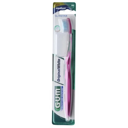 Зубная щетка, Original White Medium, 563, Sunstar Gum: цены и характеристики