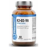 K2 + D3 4000 МО Vit Softgel Active 60 капсул Pharmovit Clean Label