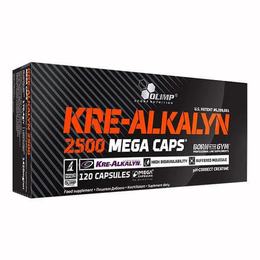 Olimp Kre-Alkalyn 2500 Mega Caps, 120 капсул: ціни та характеристики