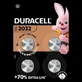 Круглые литиевые батарейки 3V 2032, 2 штуки, Duracell