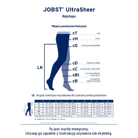 Jobst Ultra Sheer, компрессионные колготки, CCL2, закрытый носок, размер 5, натуральный: цены и характеристики