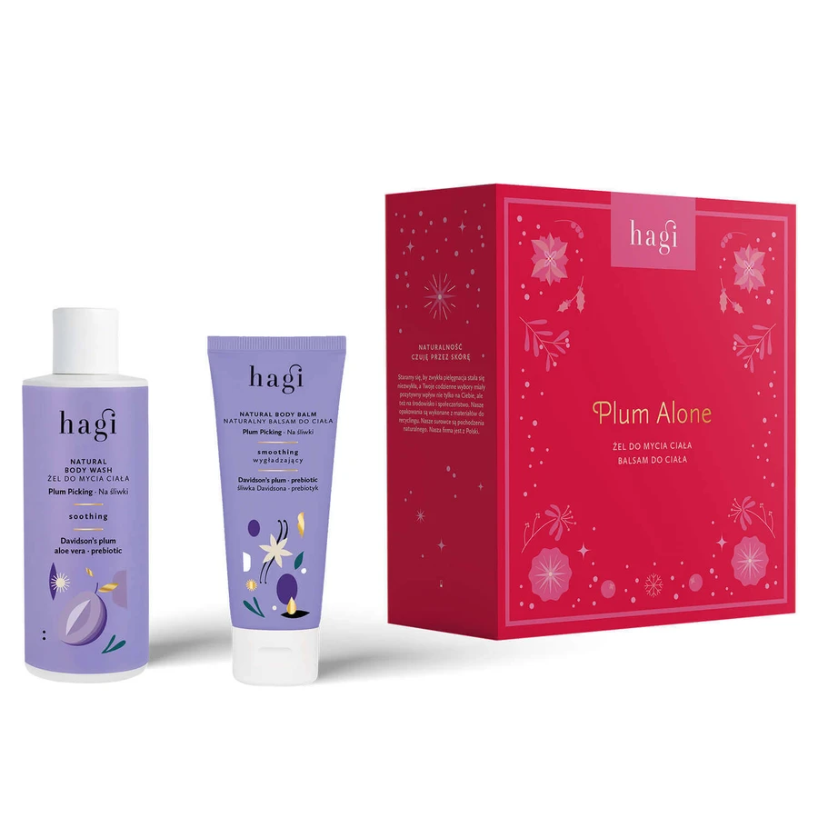 Набор Hagi Plum Alone Na liwki, моющее средство для тела, 150 мл + лосьон для тела, 75 мл: цены и характеристики