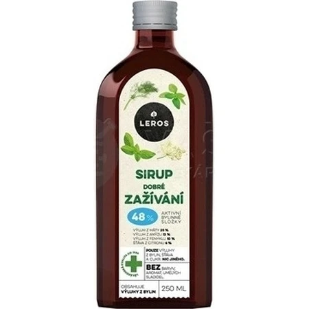 LEROS SIRUP GOOD DIGESTION 1×250 мл, сироп для поддержки пищеварения: цены и характеристики