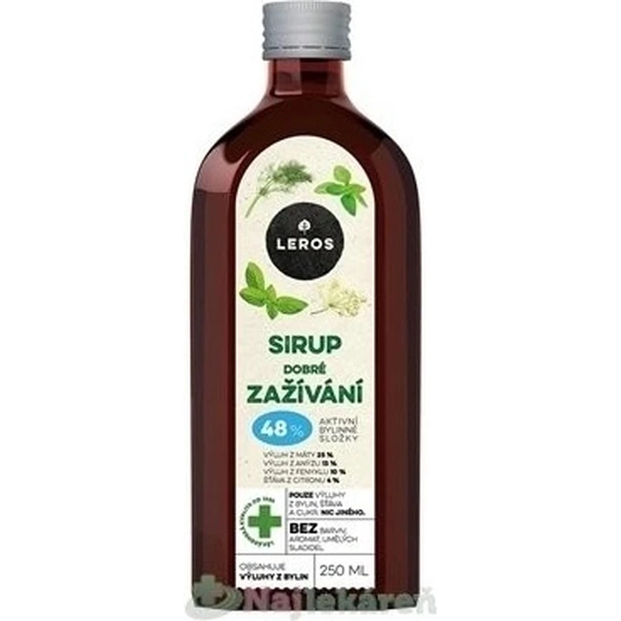LEROS SIRUP GOOD DIGESTION 1×250 мл, сироп для поддержки пищеварения: цены и характеристики
